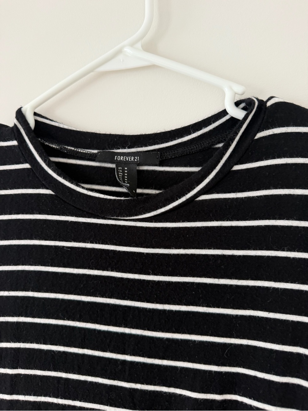 Forever 21 Black & White Striped T Shirt Dress Women’s Medium - Picture 2 of 5